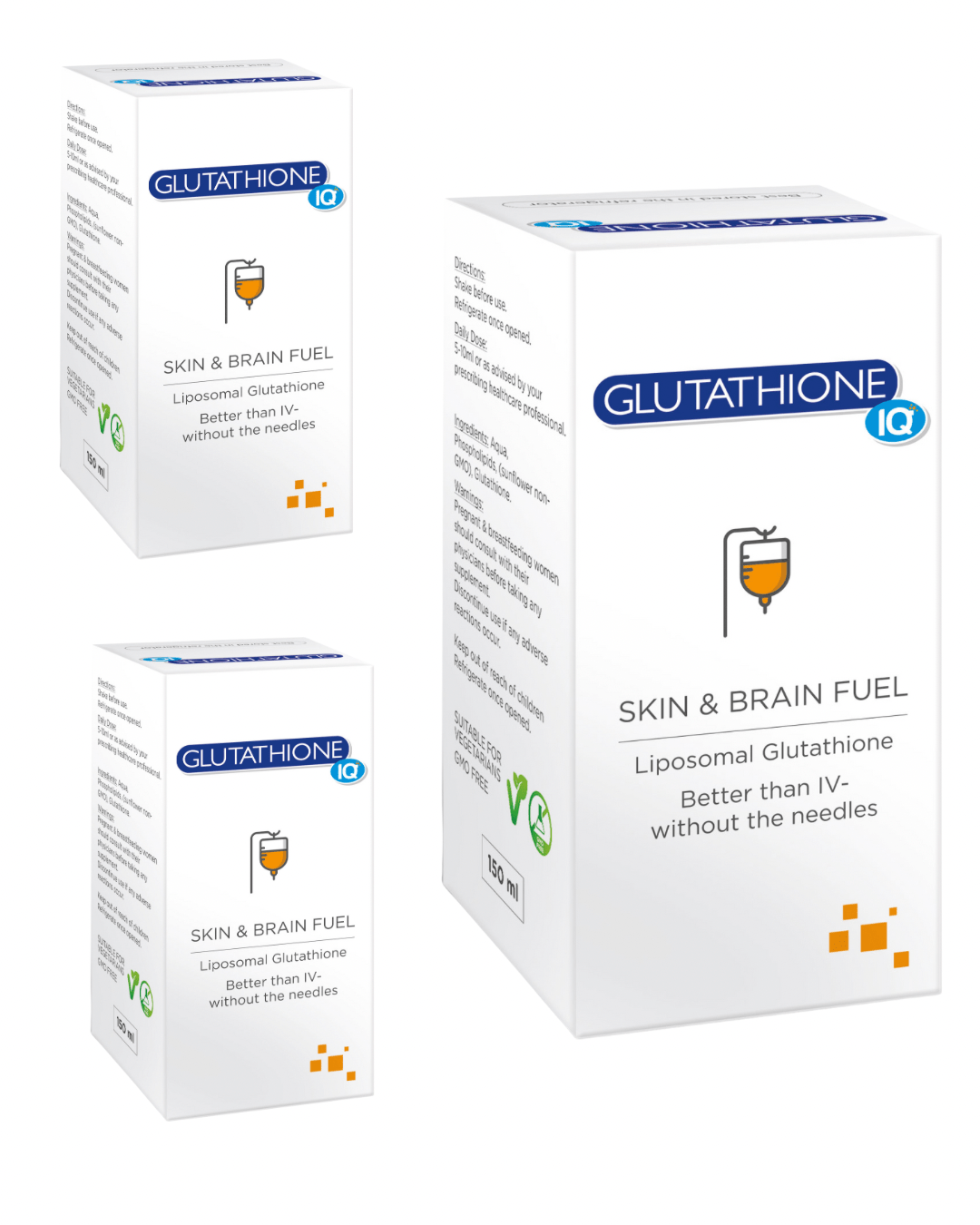 SA 🇿🇦 - Glutathione IQ Triple Pack (3 x 150ml) NEW Even Better Forumlation - ZMED SKIN